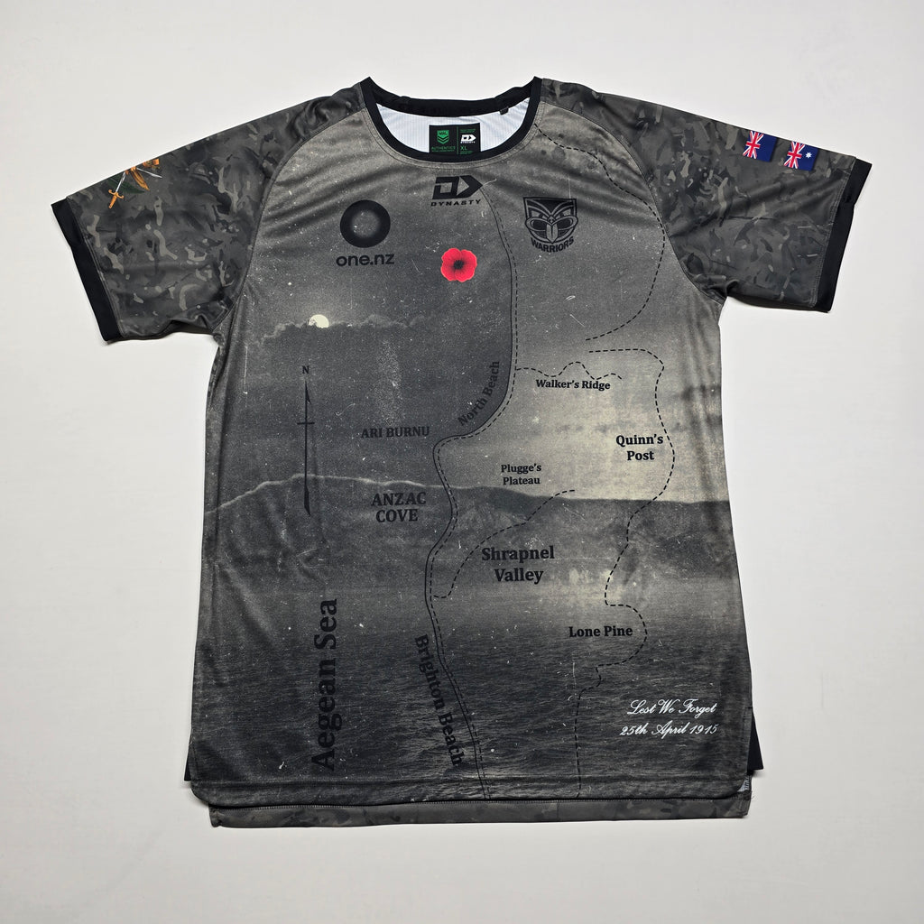NZ Warriors 2024 ANZAC Training T-shirt - XL