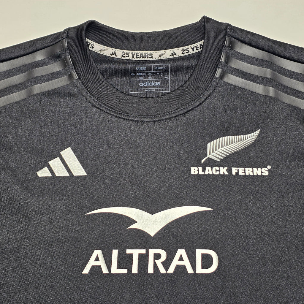 Black Ferns 2024 Training T-shirt - Womens M (12-14)