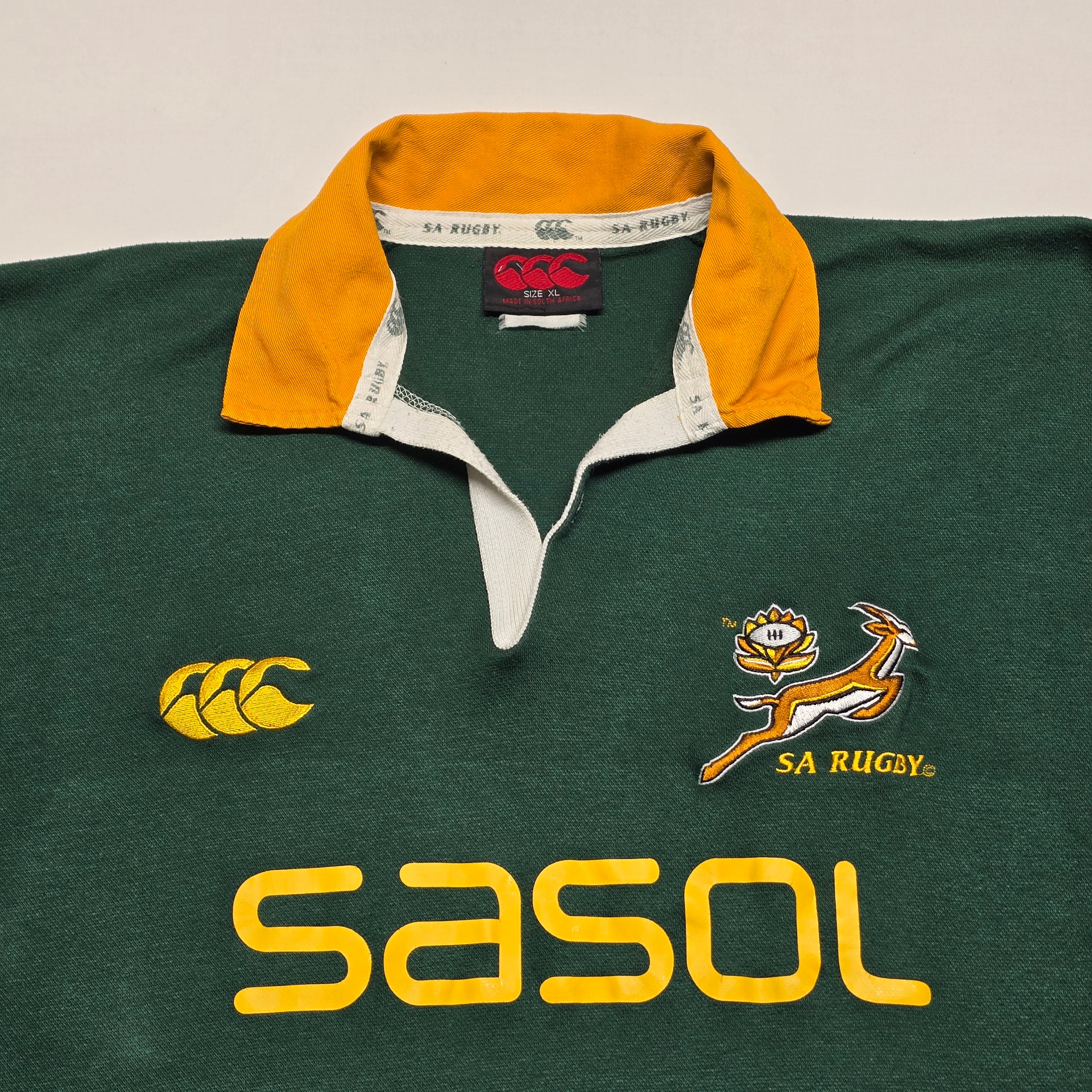 Springboks 2006 Techtex Home Jersey - "XL" (Medium-Large)
