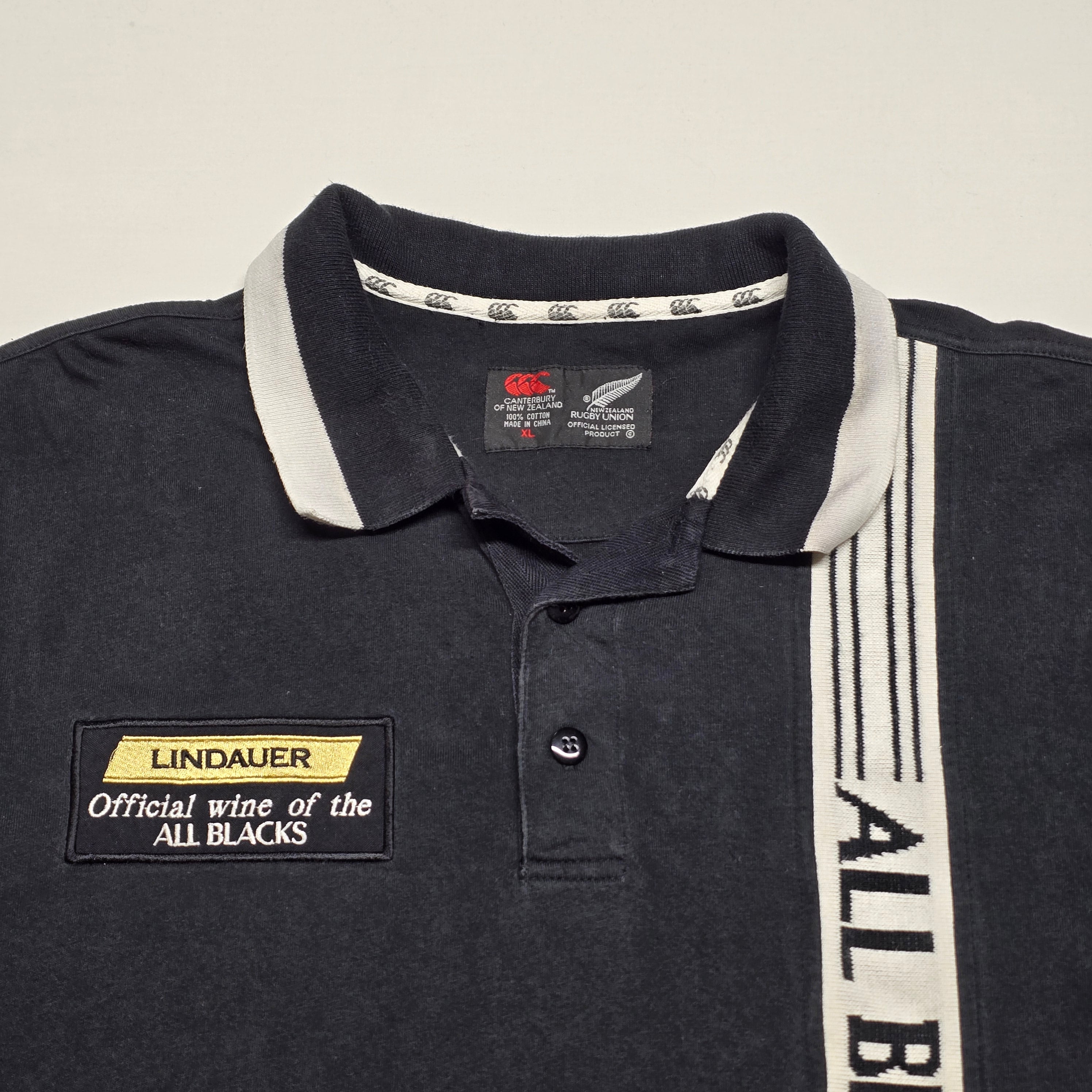 All Blacks 1990's Polo - XL