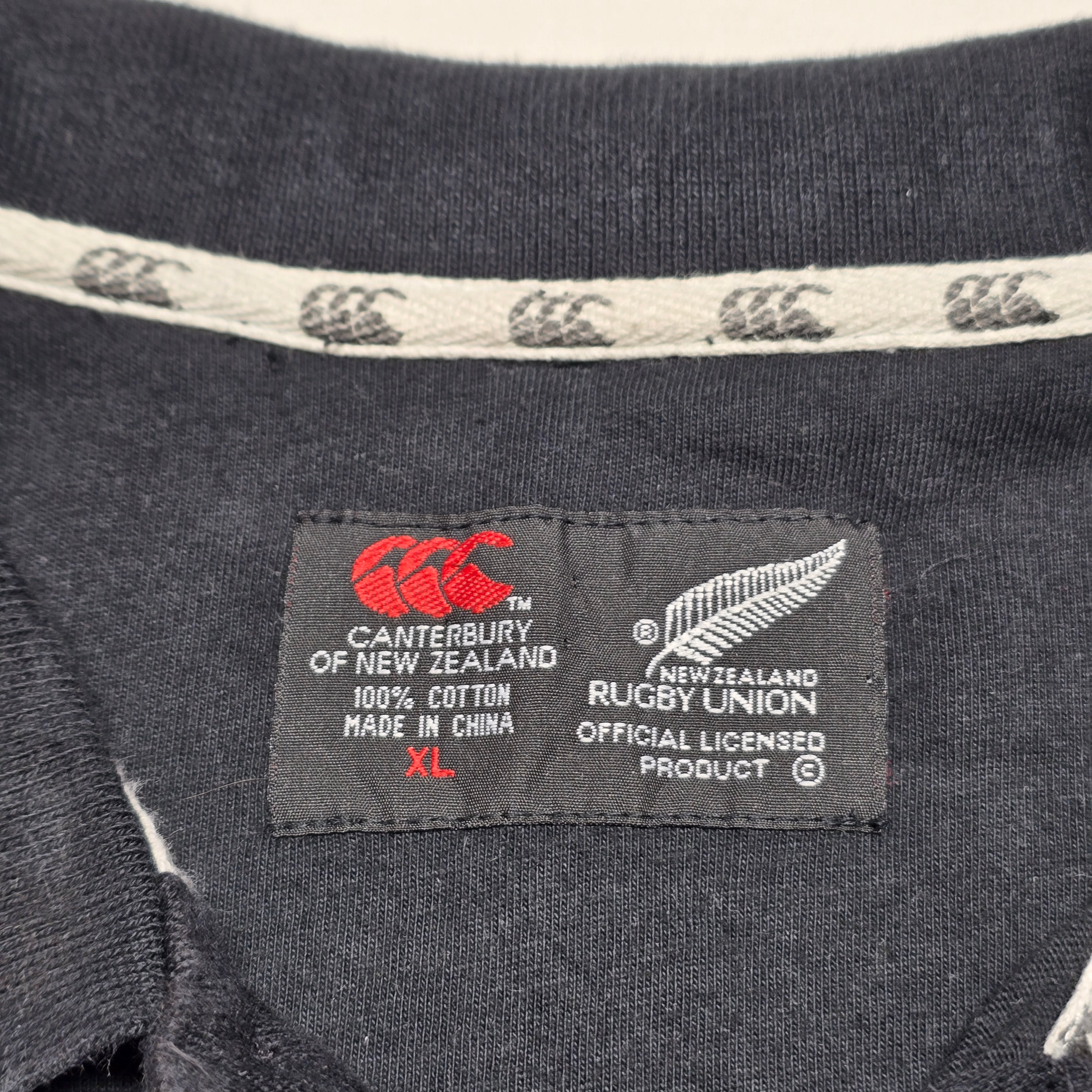 All Blacks 1990's Polo - XL