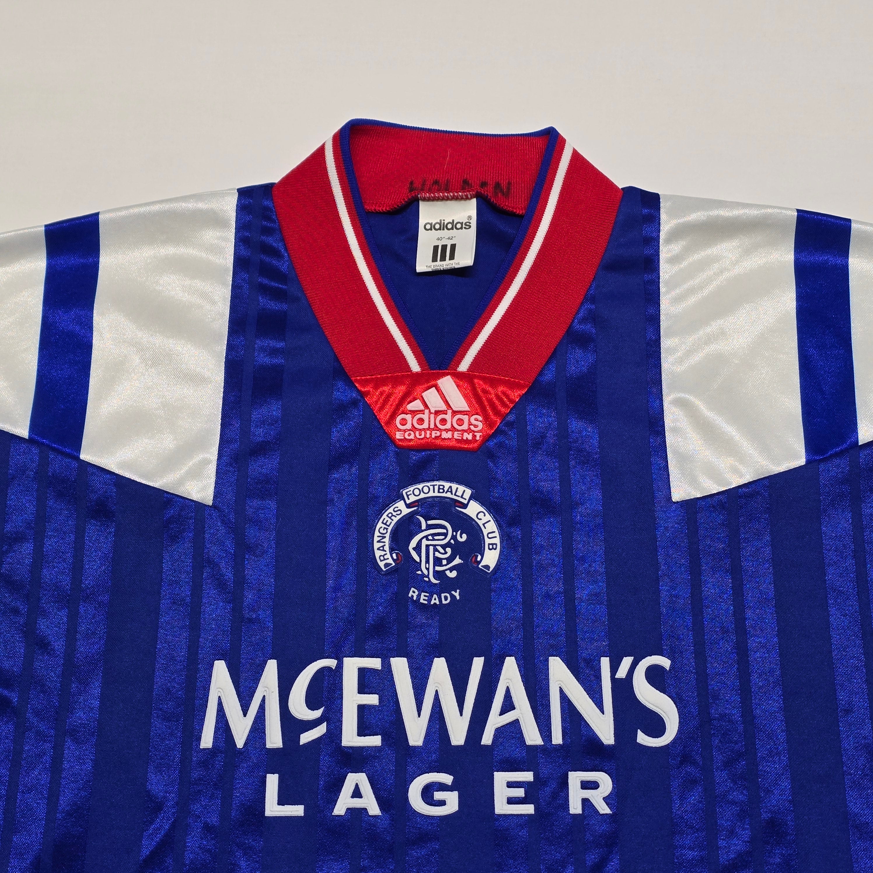 Glasgow Rangers 1992-94 Home Shirt - 40"-42"(Large)