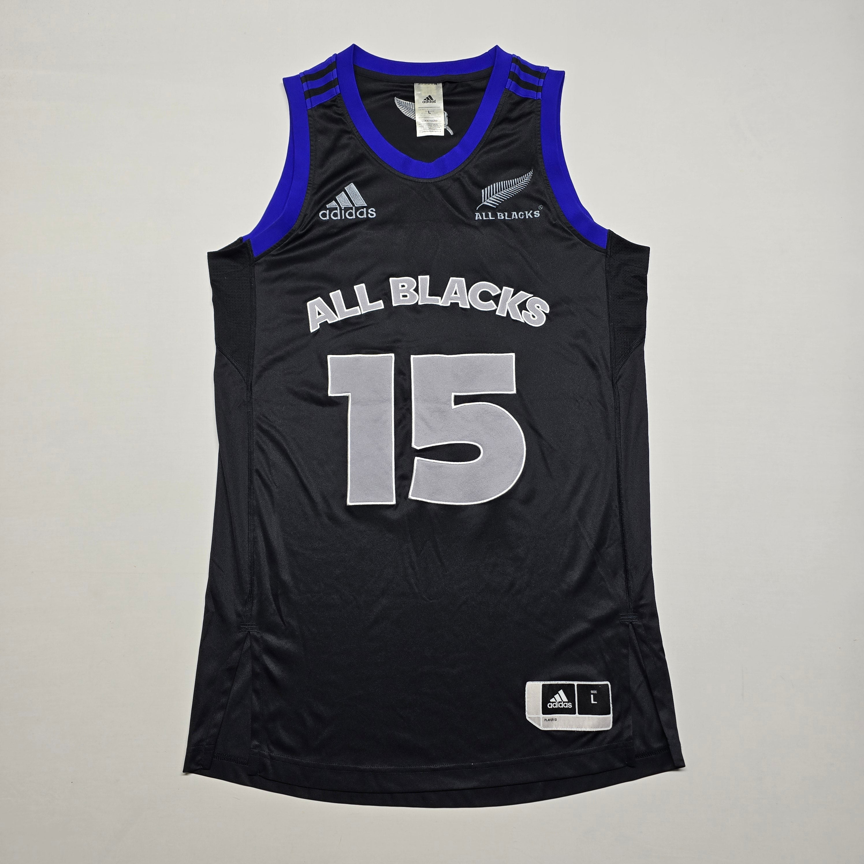 All Blacks Basketball Singlet - Large
