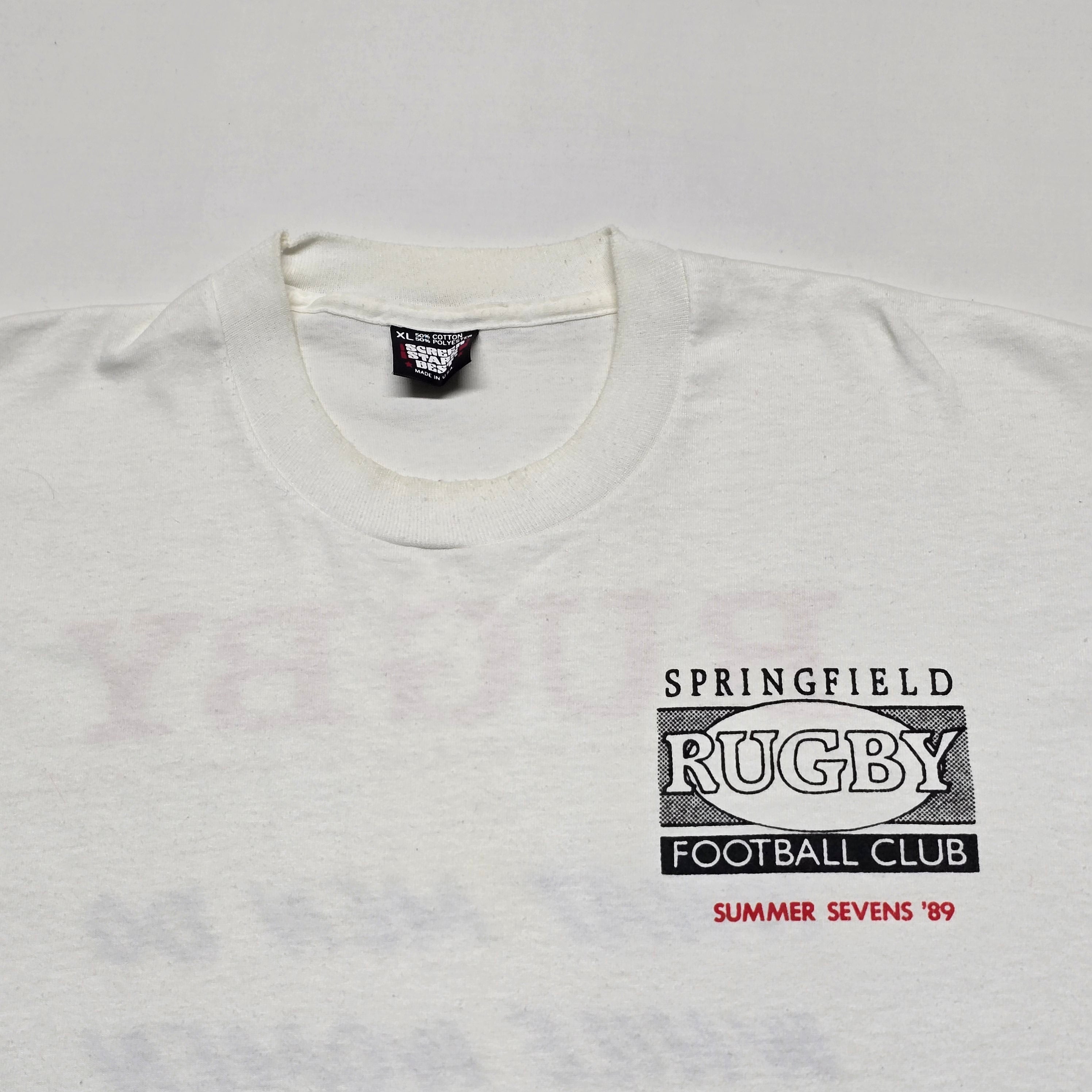 Vintage Springfield RFC 1989 T-shirt - "XL" (Large)