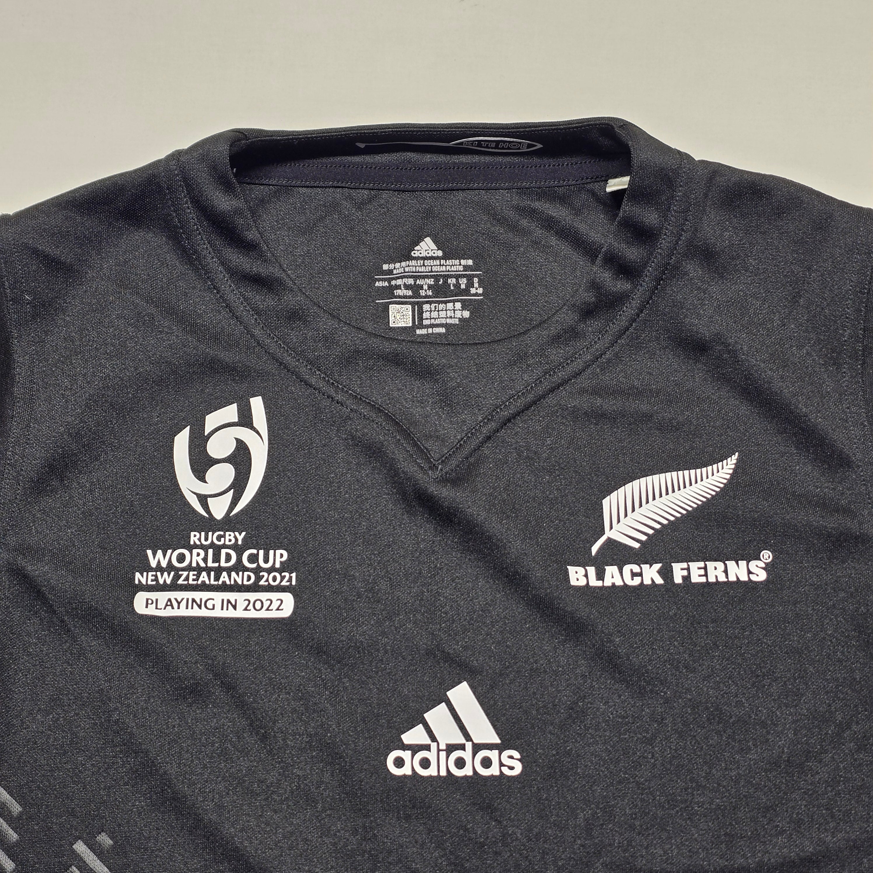 Black Ferns 2021(2022) RWC Home Jersey - Womens Medium(12-14)