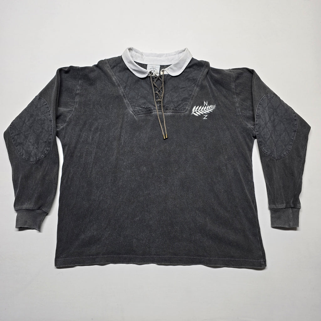 All Blacks Style Long-sleeve Rugby Jersey - Large