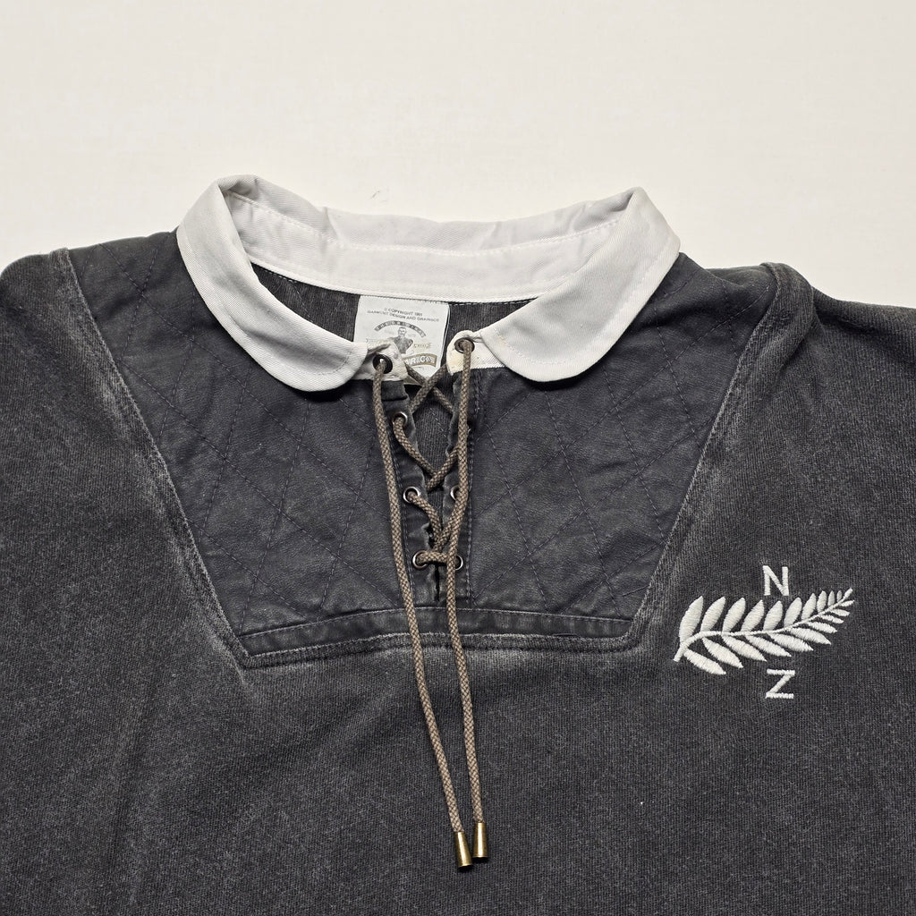 All Blacks Style Long-sleeve Rugby Jersey - Large