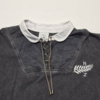 All Blacks Style Long-sleeve Rugby Jersey - Large