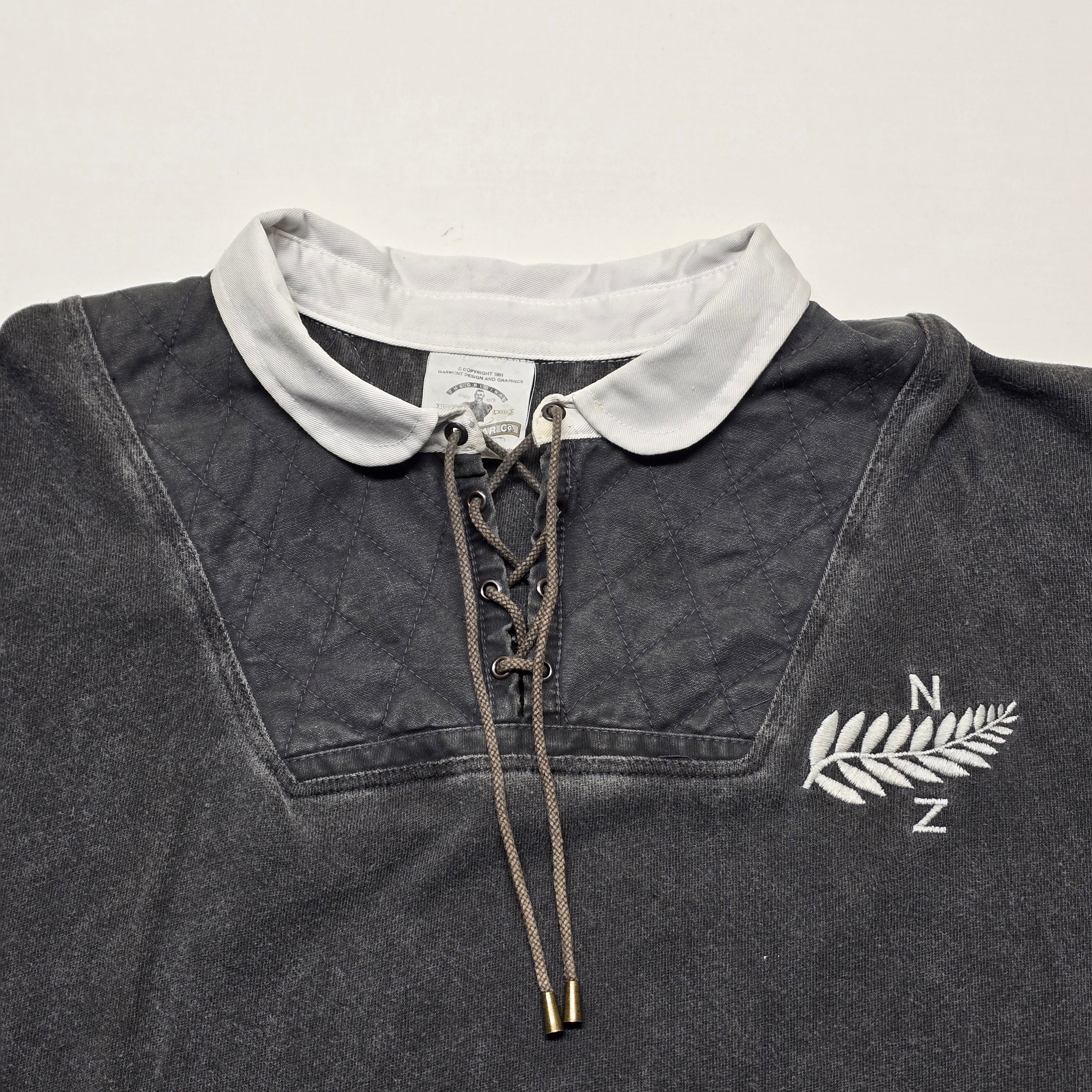 All Blacks Style Long-sleeve Rugby Jersey - Large