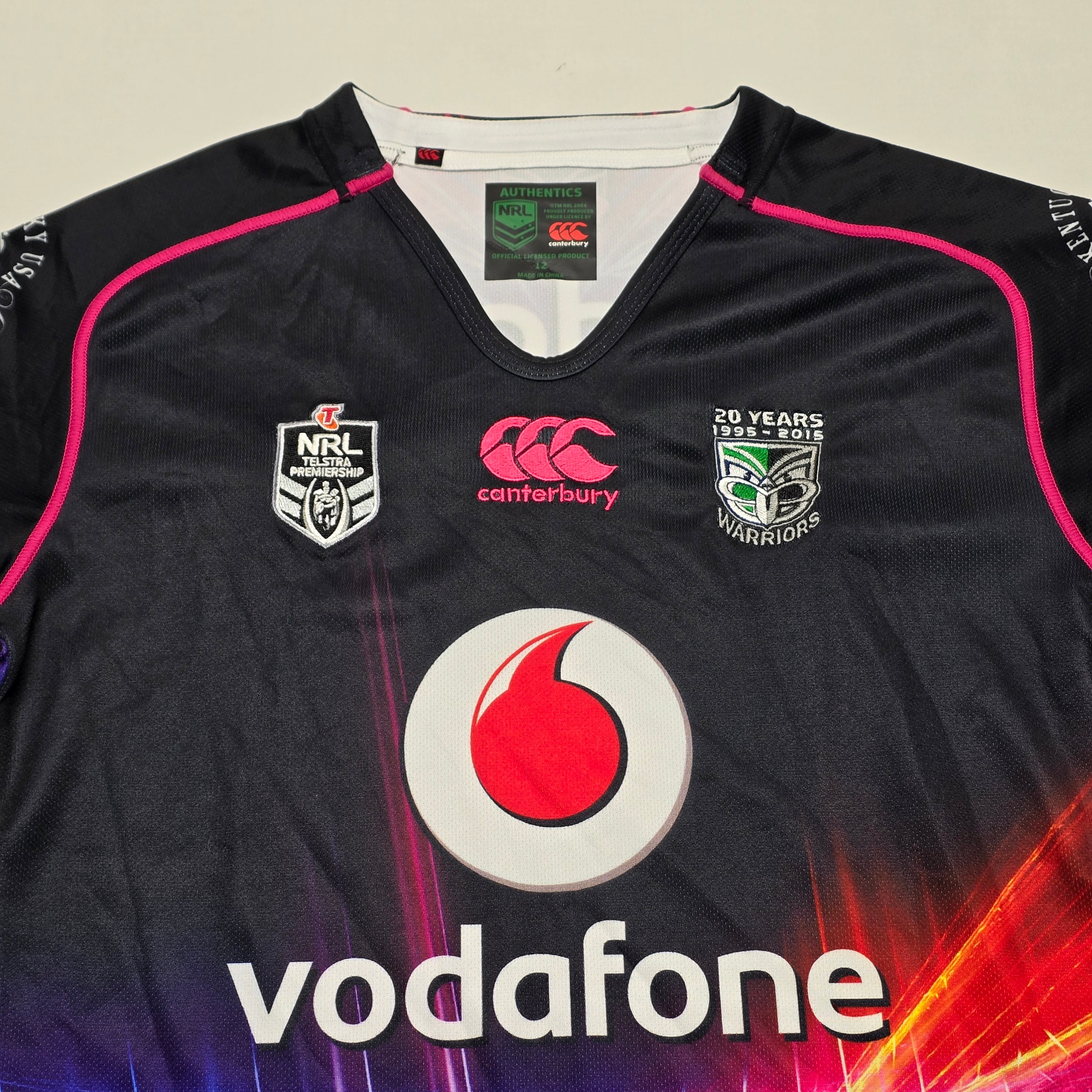 NZ Warriors 2015 Womens In League Jersey - Womens 12