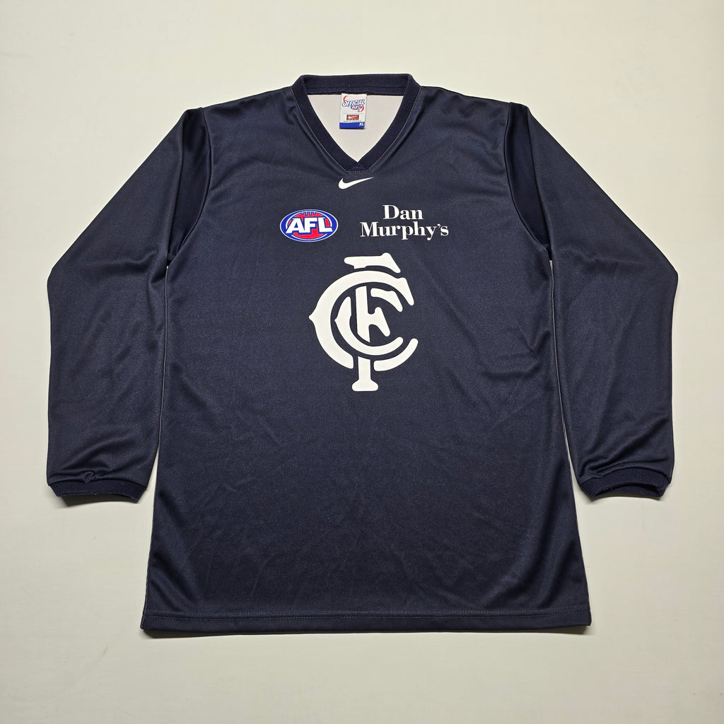 Carlton Football Long-Sleeve AFL Jersey - XL
