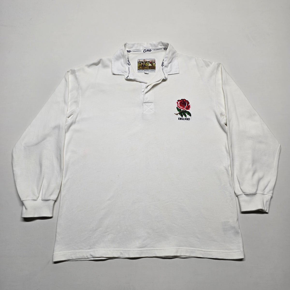 England Rugby 1990's Long-Sleeve Jersey - Large