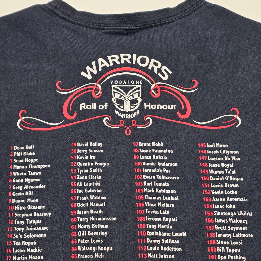 NZ Warriors 2015 20 Years T-shirt - Small