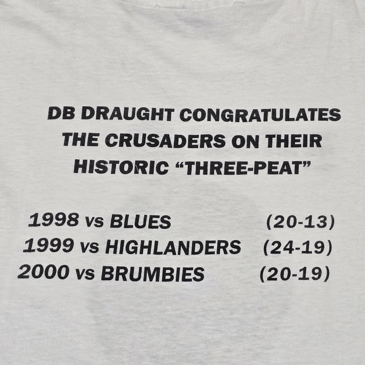 Crusaders 2000 Three-Peat T-shirt - 2XL