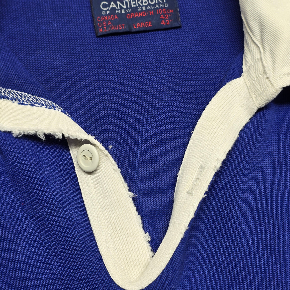 Vintage 1980's #20 Long-sleeve Rugby Jersey - Small/Medium