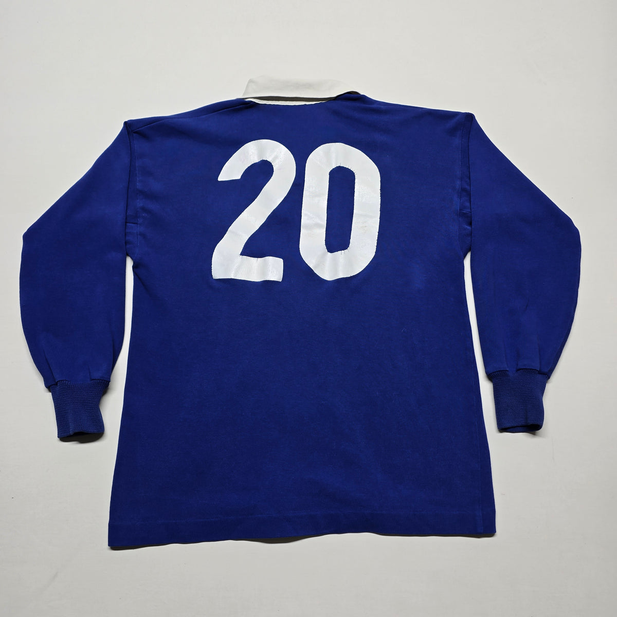 Vintage 1980's #20 Long-sleeve Rugby Jersey - Small/Medium