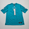 Miami Dolphins #1 Tua Tagovailoa Jersey - Large