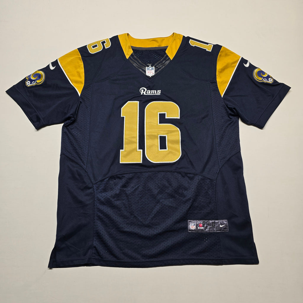 La Rams #16 Jared Goff Jersey - Large