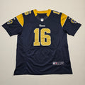 La Rams #16 Jared Goff Jersey - Large