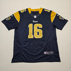 La Rams #16 Jared Goff Jersey - Large