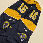 La Rams #16 Jared Goff Jersey - Large