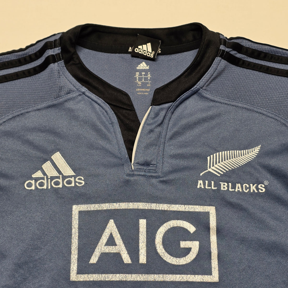 All Blacks 2014 Training Jersey (Player Issued/Ryan Crotty) - 8/Medium