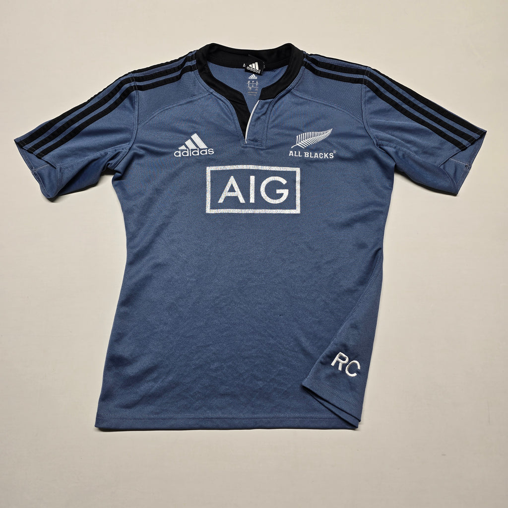 All Blacks 2014 Training Jersey (Player Issued/Ryan Crotty) - 8/Medium